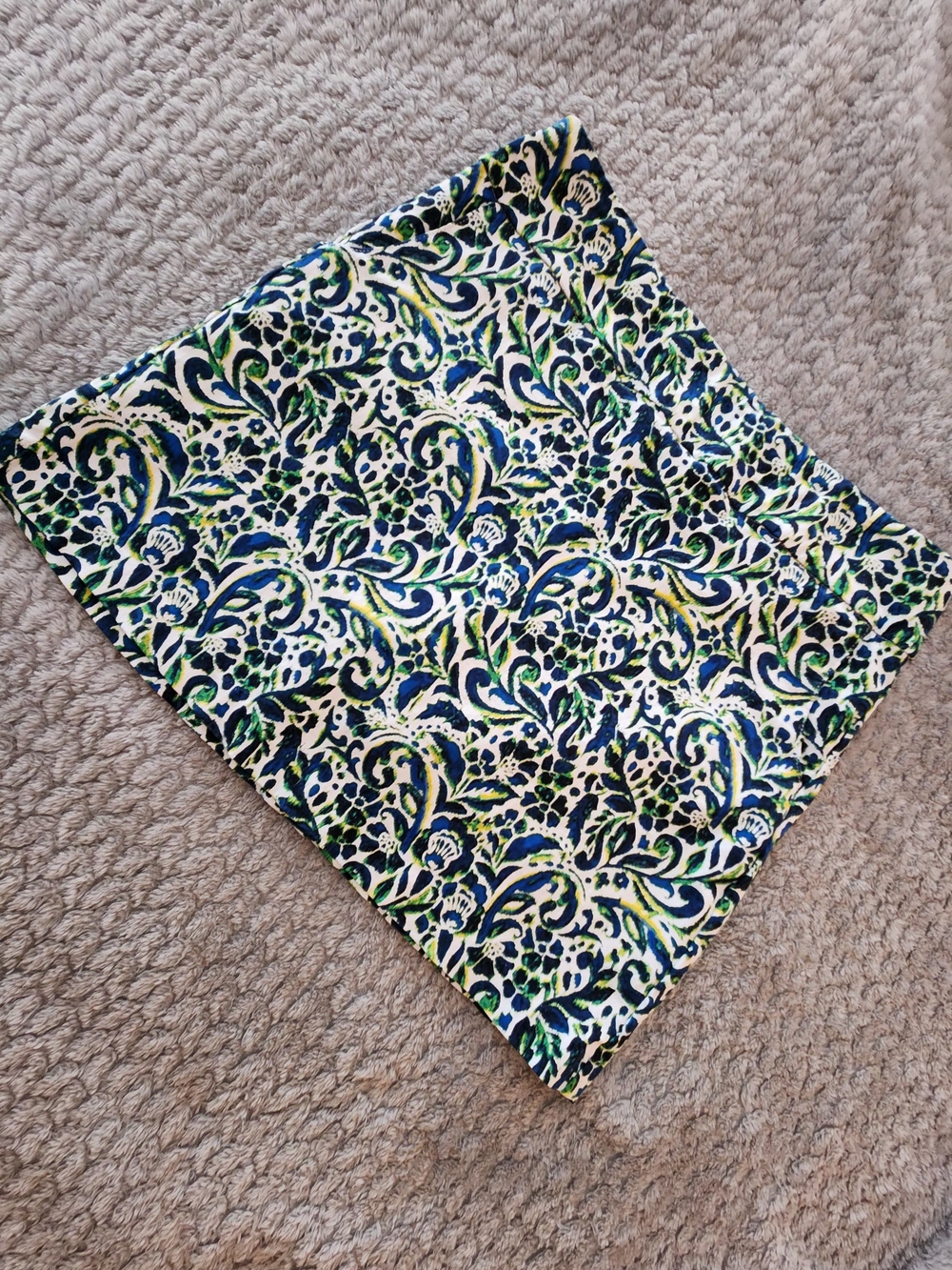 Zac & Rachel Vine Print Skort In royal/white/green.  NWOT. Size 10